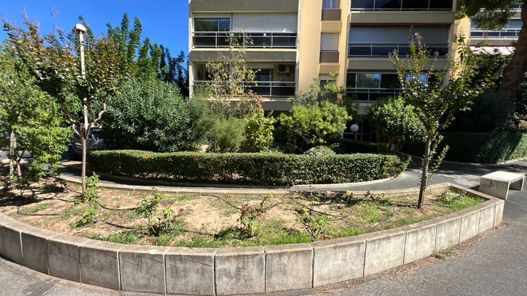 Massif en entrée d’immeuble